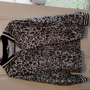 Leopard bomber jacket